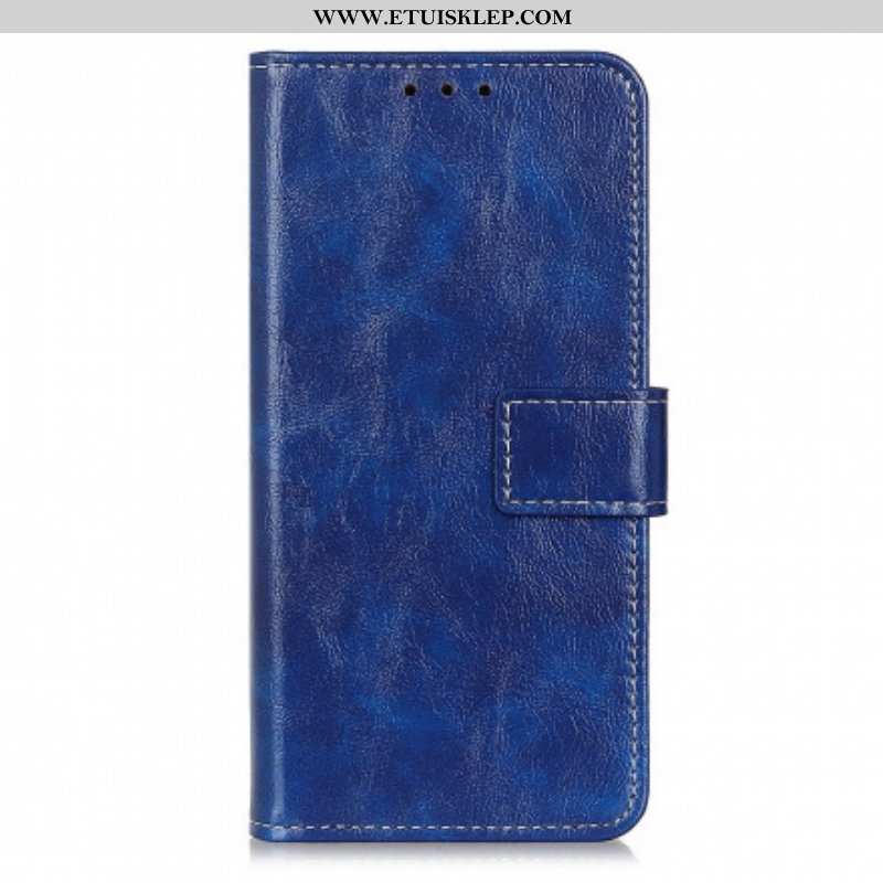 Etui Folio do Oppo Reno 6 5G Błyszczące I Odsłonięte Szwy